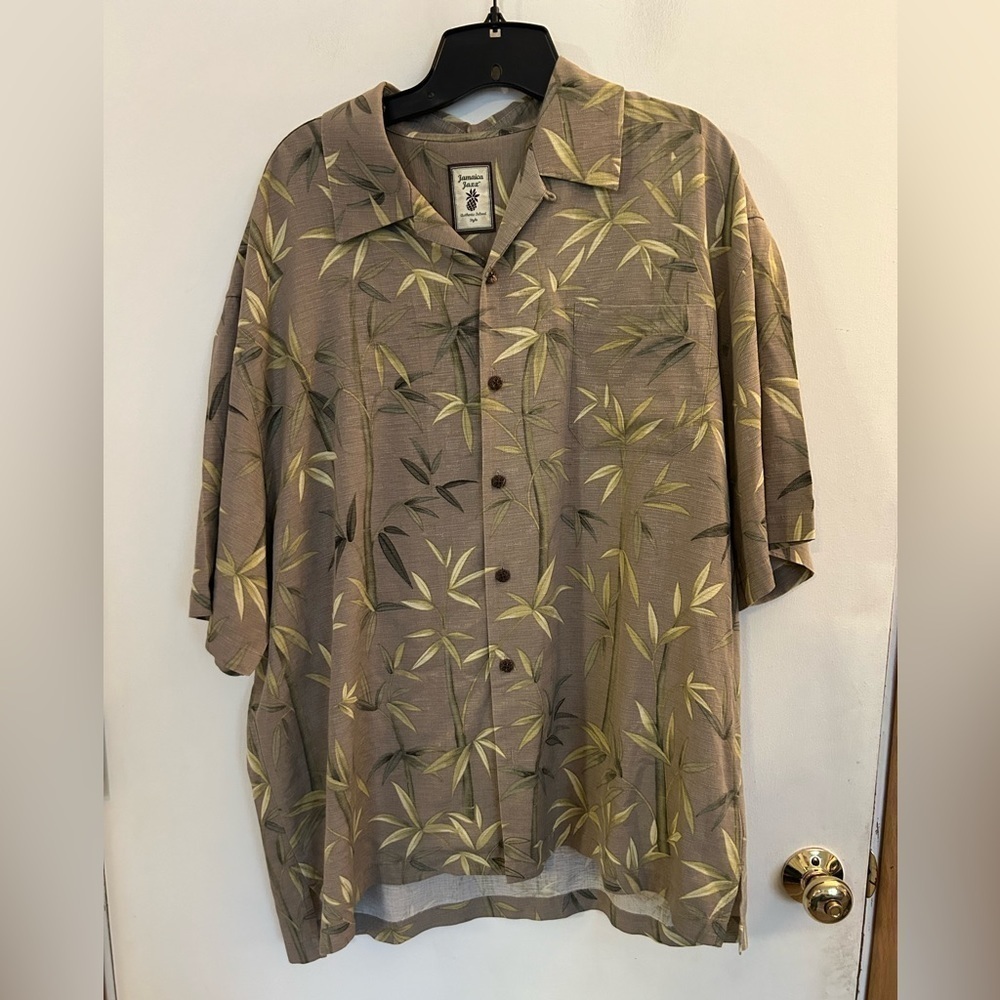 Jamaica Jaxx XL Authentic Island Style Shirt, 100% Silk